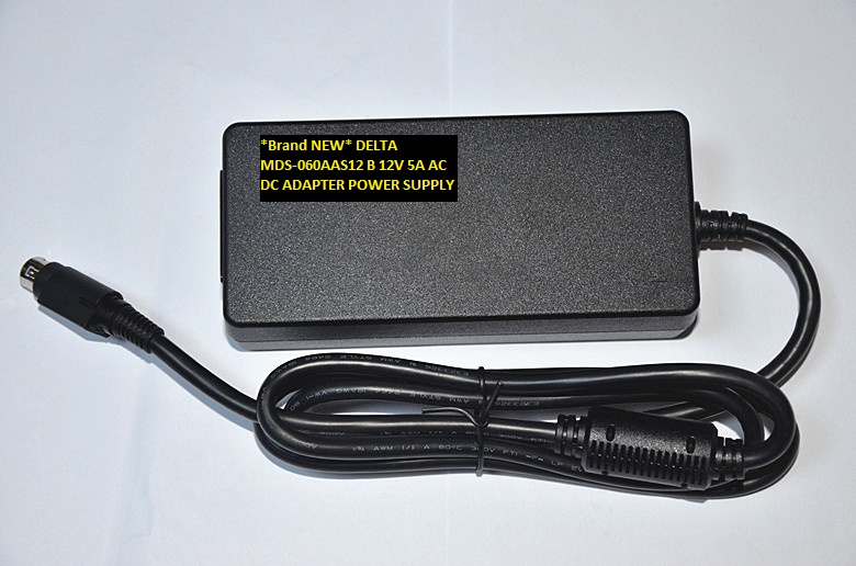 *Brand NEW* DELTA MDS-060AAS12 B 12V 5A AC DC ADAPTER POWER SUPPLY